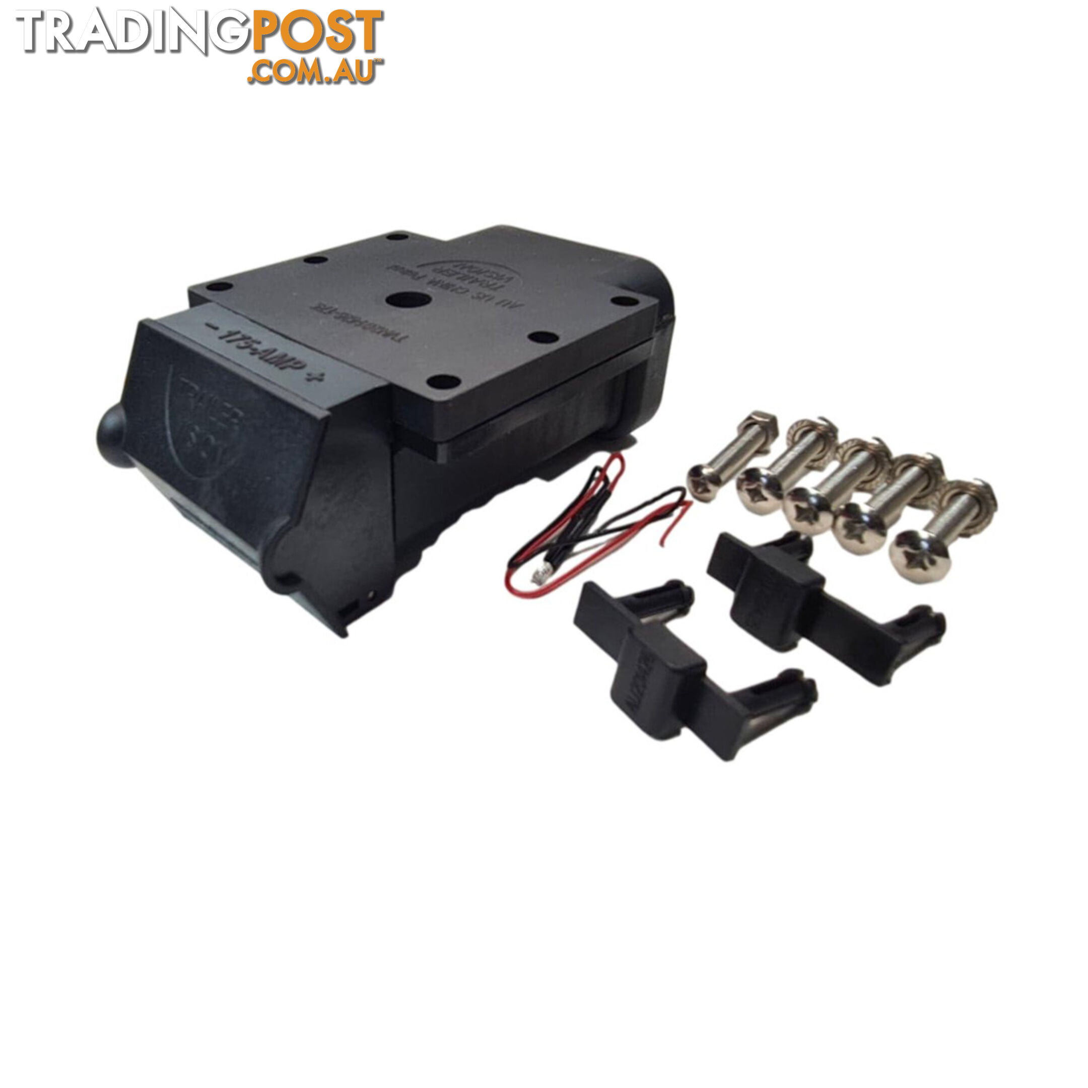 175a Anderson Plug Mounting Kit Connector Cover Assembly with LED Indicator SKU - TVN-201426-175BLACK