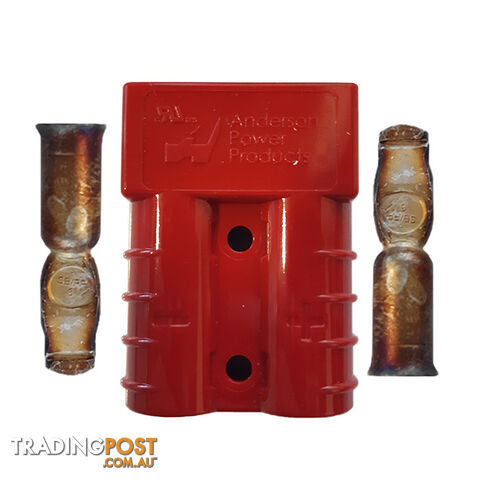 50 Amp Genuine Anderson Plug Red with Terminals SKU - LV2404