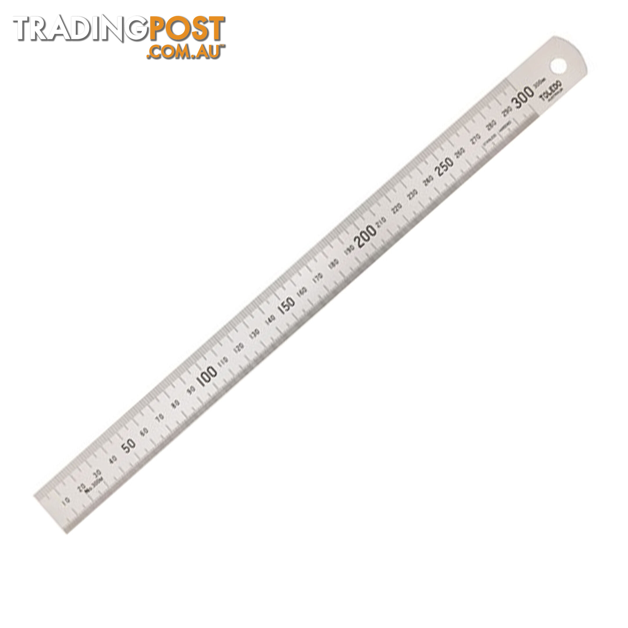 Toledo 300mm Ruler Stainless Steel Metric Single Sided Japanese Quality SKU - 300mm