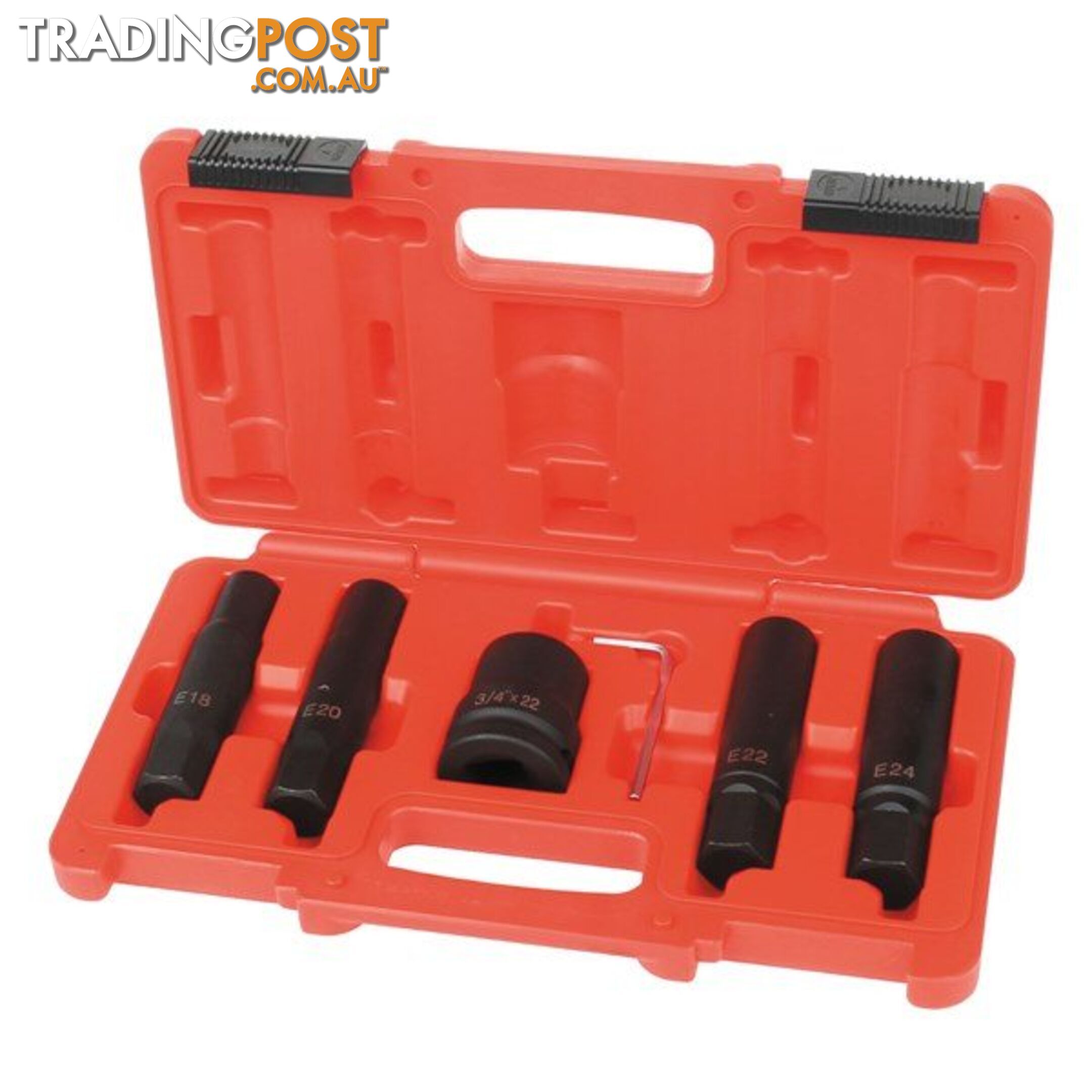 Insert Bit Socket Set E-Star (Female Torx) Socket 6 Pc E18  - E24 SKU - 301984