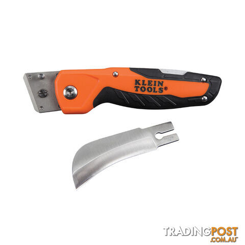 Klein Cable-Skinning Utility Knife with Replaceable Blade  Rubberised Handle SKU - 44218