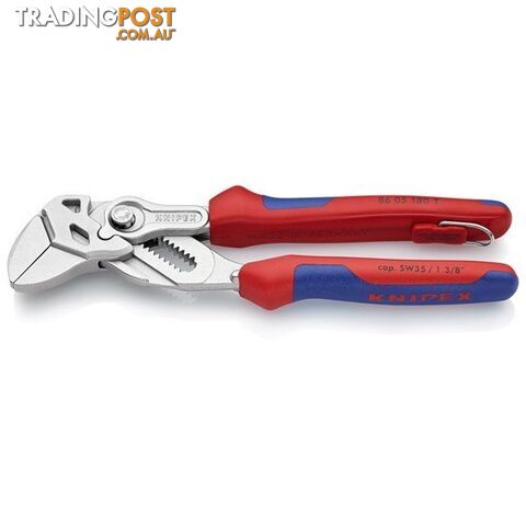 Knipex Plier Wrench 180mm Tethered SKU - 8605180T