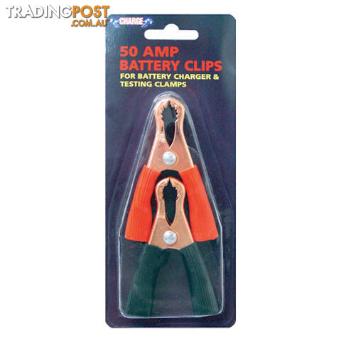 Battery Clamps 12v 50 amp Pos / Neg 2pc SKU - RG007