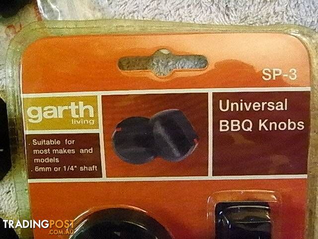 5 NEW Replacement BBQ Knob - 6MM OR 1/4 SHAFT 5PACK