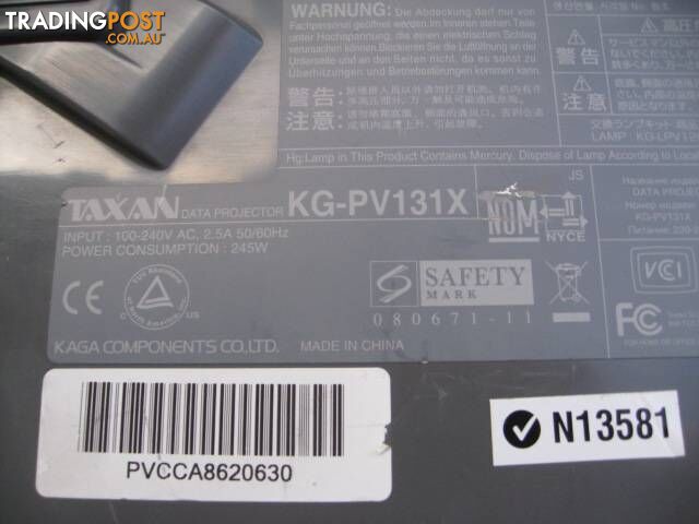 Taxan KG-PV131X DLP Projector pickup 3168 call ******5372 - photo 4 of 7
