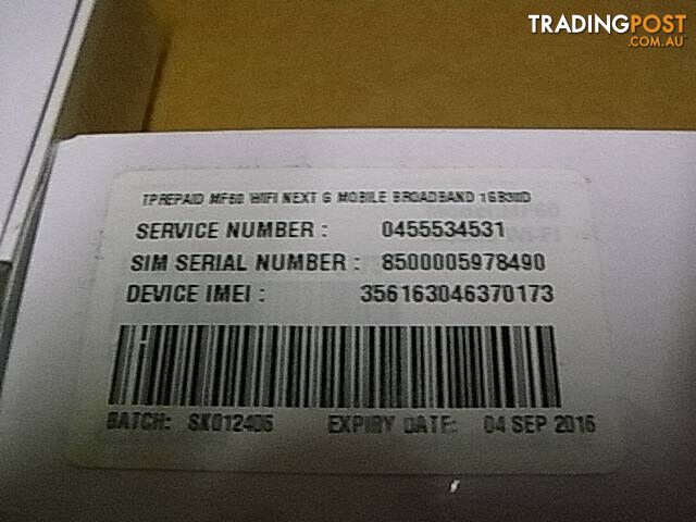 comes with sim card stater pack with *30 days and *3 gigs data - photo 4 of 4