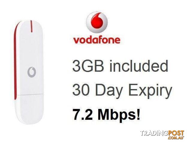 NEW 3G+ EXTREEM 30 DAYS **3 GIGS DATA**** NEW SEALED VODAFONE