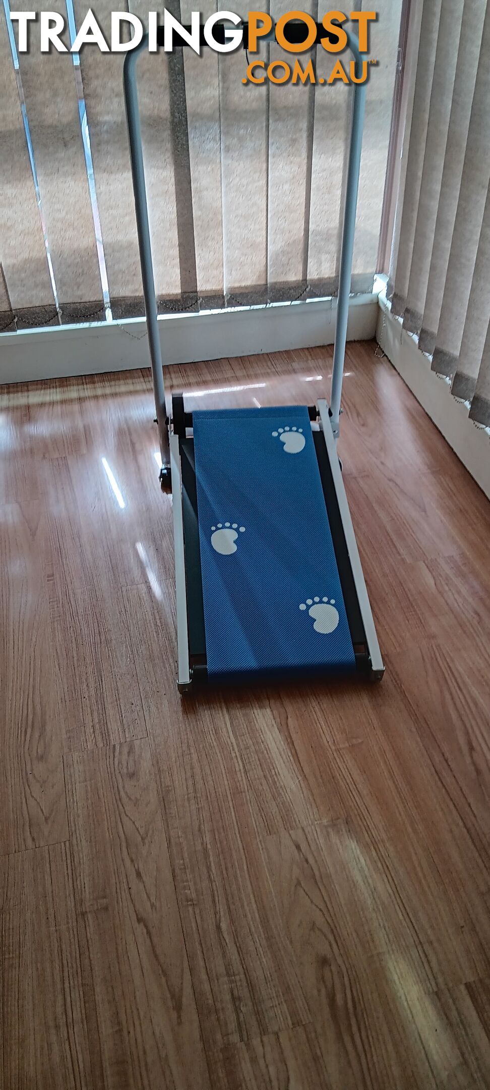 Foldable walking treadmill