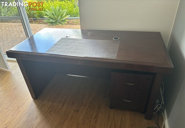 Four piece office set Mahogany