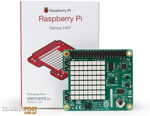 Raspberry Pi Sense HAT with Orientation, Pressure, Humidity & Temperature Sensor - RASPBERRY PI