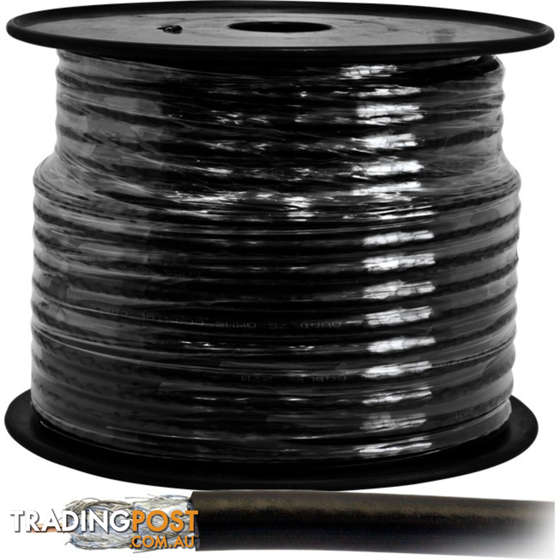 RG6 75OHM COAX QUAD SHIELD CABLE - 30M ROLL - DOSS