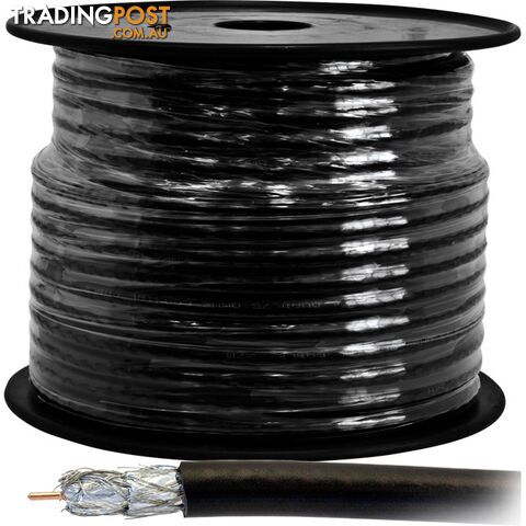 RG6 75OHM COAX QUAD SHIELD CABLE - 30M ROLL - DOSS