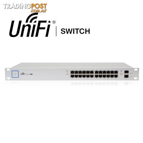 Ubiquiti UniFi US-24-250W 24 Port Managed PoE+ Gigabit Switch - UBIQUITI