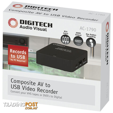 Composite AV to USB Video Recorder - DIGITECH