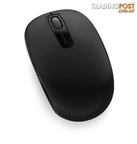 Microsoft Wireless Mobile Mouse 1850 Coal Black Mini USB Transceive - MICROSOFT