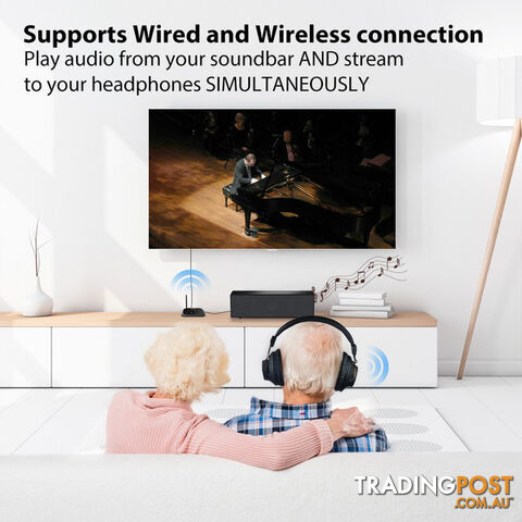 Avantree HT5009 Wireless Headphones for TV WITH BLUETOOTH TRANSMITTER 50M - Avantree - photo 3 of 6