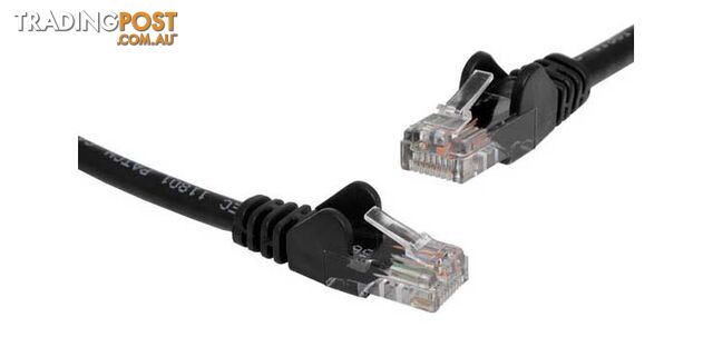 Black 1m Cat6 UTP Ethernet Patch Lead - DYNALINK