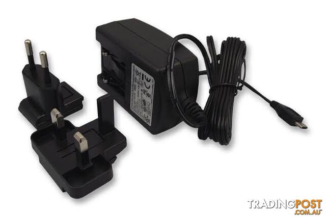 STONTRONICS T6090DV Official Raspberry Pi PSU (5.2V, 2.5A) with UK & Euro Plug