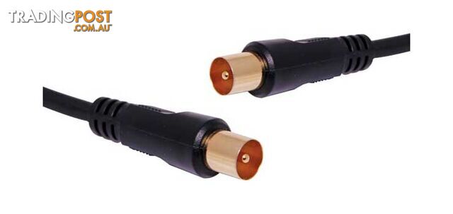 1.5m PAL Male to PAL Male TV Cable - DYNALINK