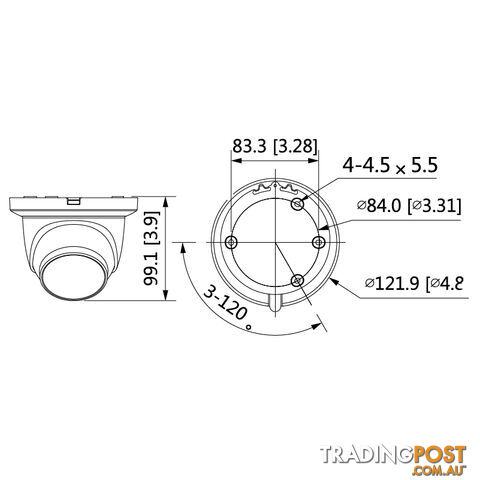 Professional AI Series 4.0MP Fixed Turret Dome - VIP Vision - photo 3 of 5