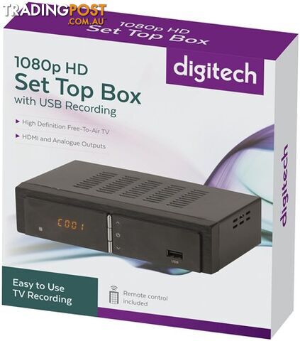 1080p HD Set Top Box with USB Recording - DIGITECH