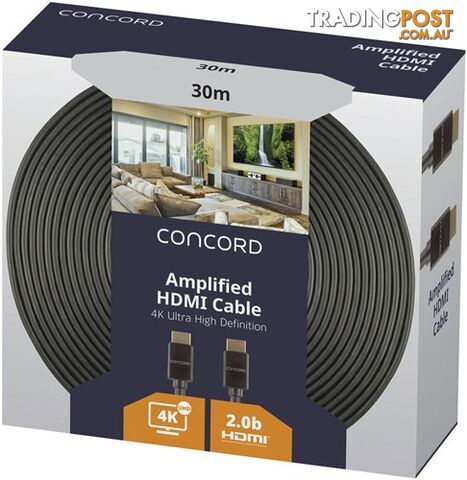 30m 4K HDMI 2.0 Amplified Cable - CONCORD - photo 2 of 2