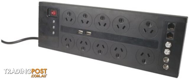 10 Way Home Theatre Surge Protected Powerboard - photo 2 of 2