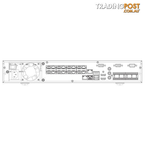 Professional AI 32 Channel Network Video Recorder with ePoE (320Mbps) - VIP Vision - photo 2 of 2