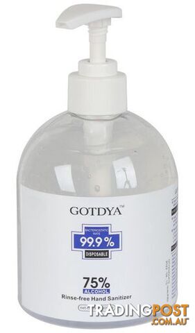 75% ALCOHOL ANTIBACTERIAL INSTANT HAND SANITISER 500ML - GOTDYA