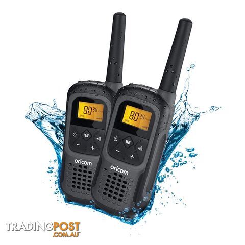 ORICOM UHF2500 2 watt Waterproof Handheld UHF CB Radio TWIN PACK - ORICOM