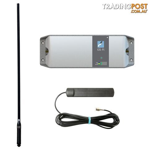 CEL-FI GO PHONE SIGNAL BOOSTER FOR TELSTRA - BUILDING INDOOR OUTDOOR YAGI PACK - CEL-FI