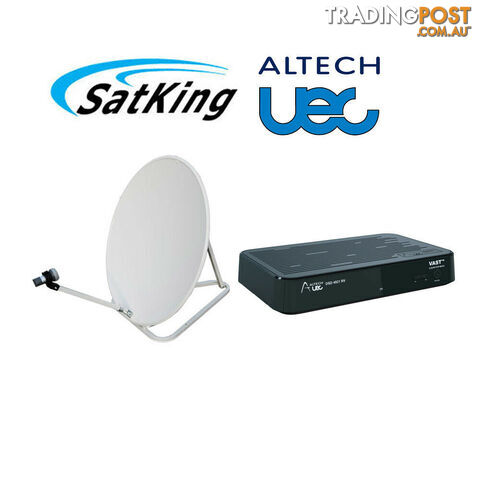 Vast Portable Satellite TV Dish Kit + Altech UEC DSD4921RV Sat Receiver Decoder - ALTECH UEC