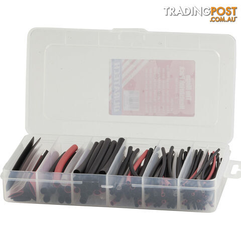 160 Piece Heat Shrink Pack Plastic Storage Case Kit - 9319236947821