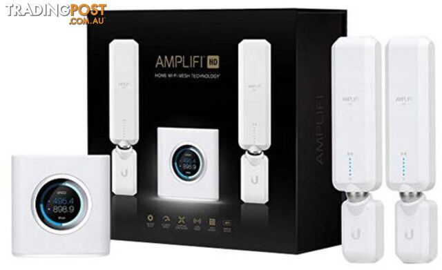 Ubiquiti Amplifi AFI-HD High Density Wi-Fi Mesh with 2 x HD Extenders - UBIQUITI