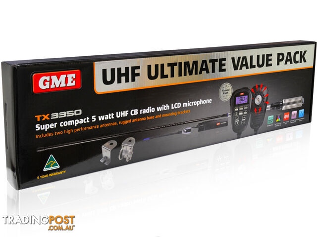 GME TX3350UVP VALUE PACK INCLUDING TX3350 80 CHANNEL UHF RADIO - GME - photo 2 of 2