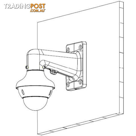 Right Angle Wall Mount Dome Bracket - VIP Vision