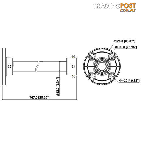 760mm Ceiling Mount Dome Bracket - VIP Vision - photo 4 of 4