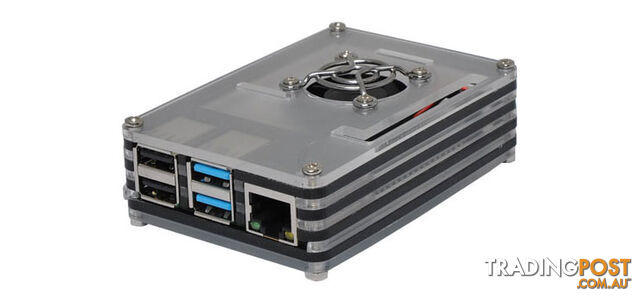 Acrylic Raspberry Pi 4 Case With Cooling Fan - photo 3 of 3