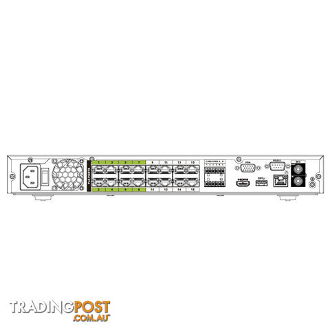 Professional AI 16 Channel Network Video Recorder with ePoE (320Mbps) - VIP Vision - photo 3 of 3