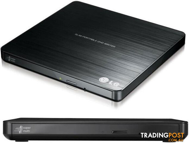 LG GP60NB50 8x External USB Ultra Slim Portable DVD-RW Player Burner Re-Writer for MAC & Windows - LG