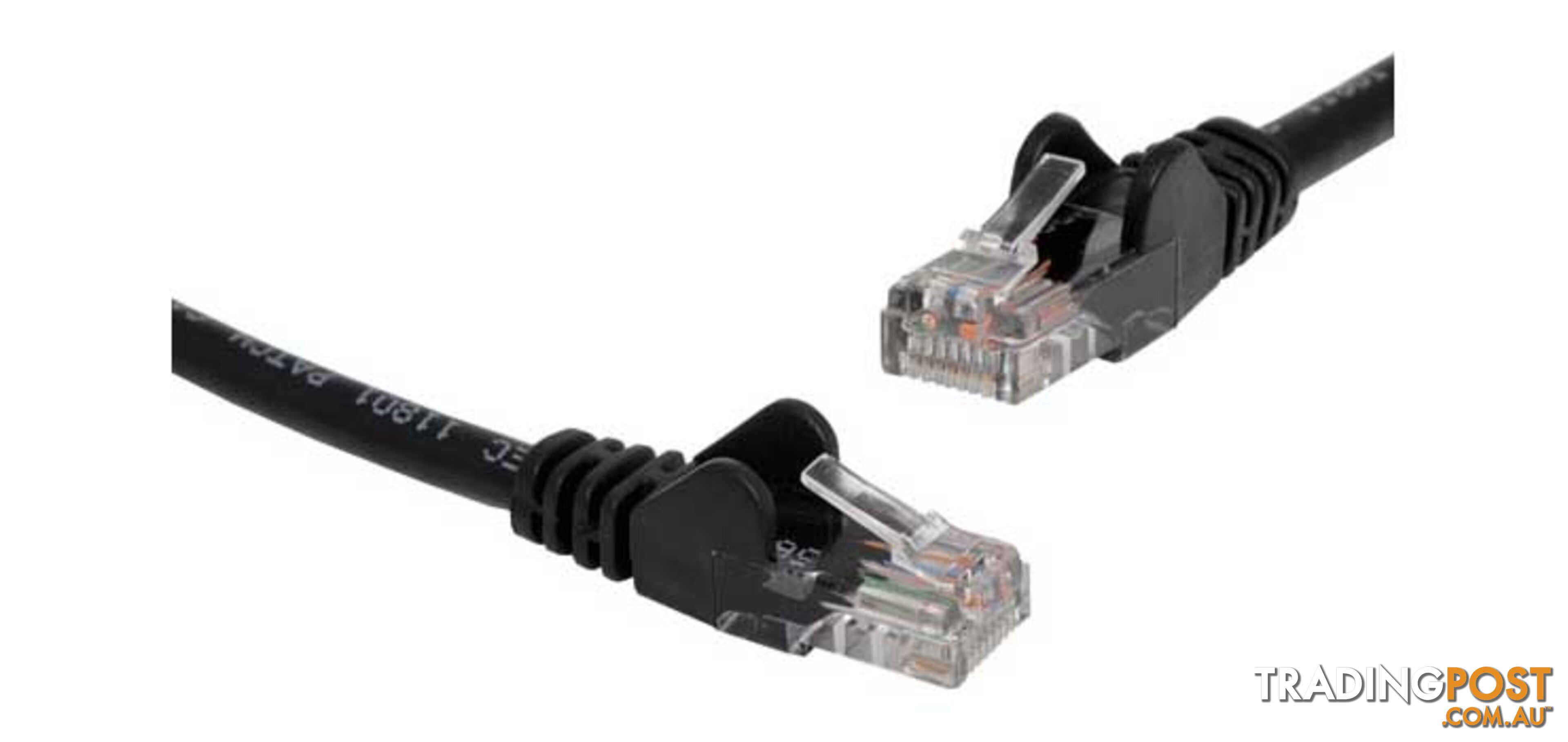 Black 15m Cat6 UTP Ethernet Patch Lead - DYNALINK