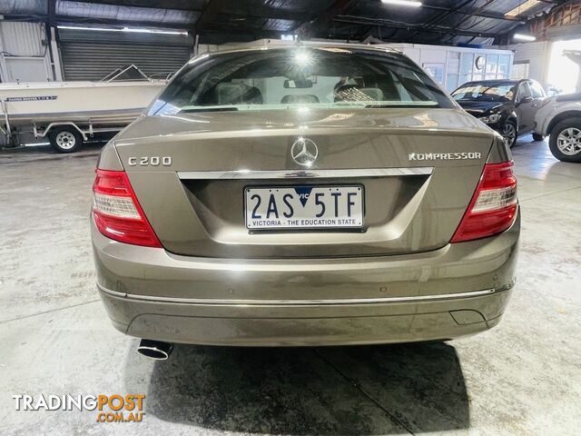 2009  MERCEDES-BENZ C-CLASS C200 KOMPRESSOR AVAN W204 SEDAN