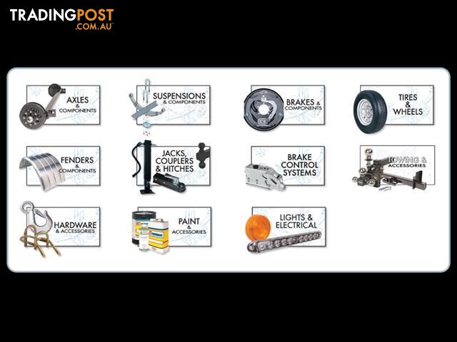 Trailer LC 6 Stud Gal 12" SL (with SL Bearings, Dust Cap, Oil Seal) WTE-HD-LC6G-SL