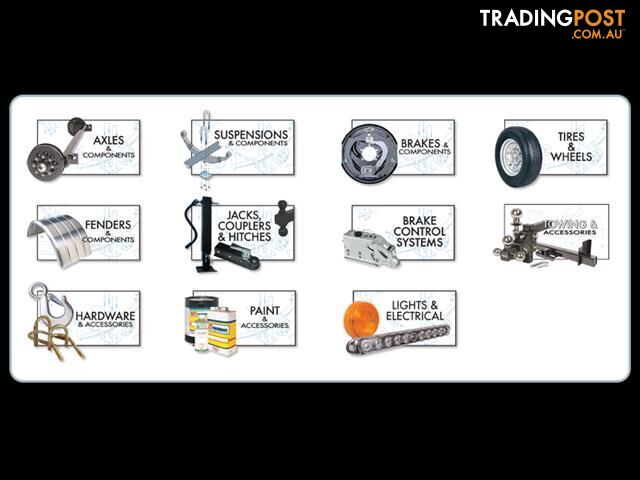 Trailer LC 5 Stud Parallel Gal 12" SL (2 X 68110/49, Dust Cap, Oil Seal) WTE-HD-LC5GP-SL