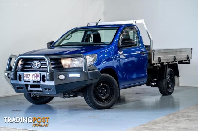 2018 Toyota Hilux TGN121R Workmate Cab Chassis Single Cab 2dr Man 5sp, 4x2 1225kg 2.7i 
