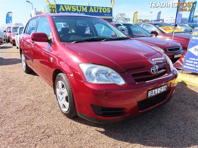 2006  Toyota Corolla Ascent ZZE122R 5Y Hatchback