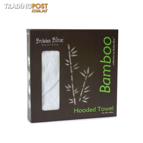 Bamboo - White - Hooded Towel - 9338680054107