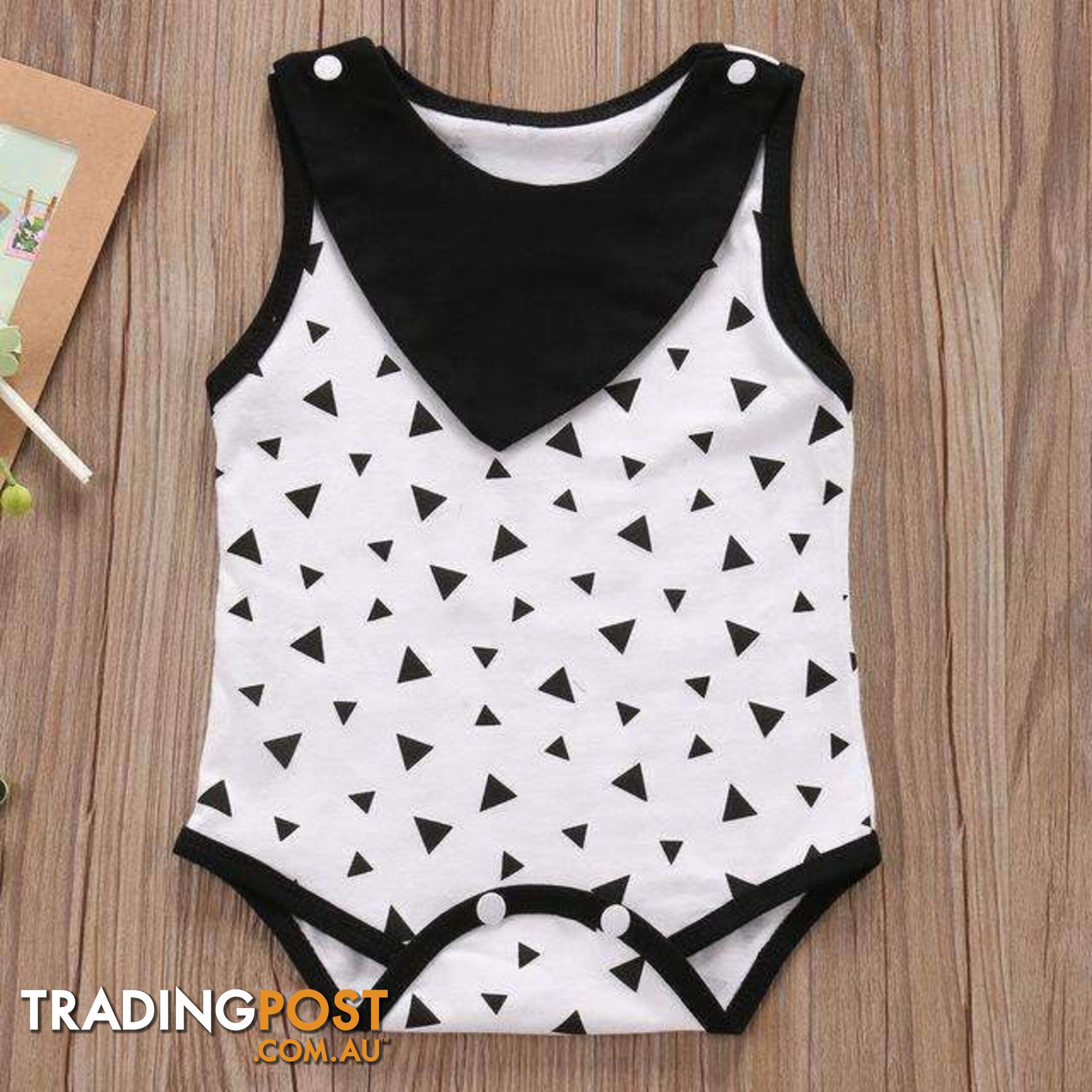 Black Triangles Romper