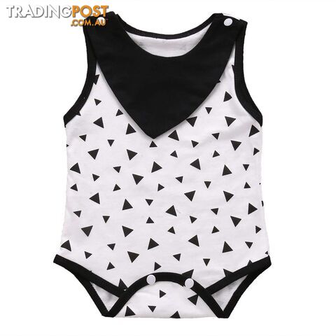 Black Triangles Romper