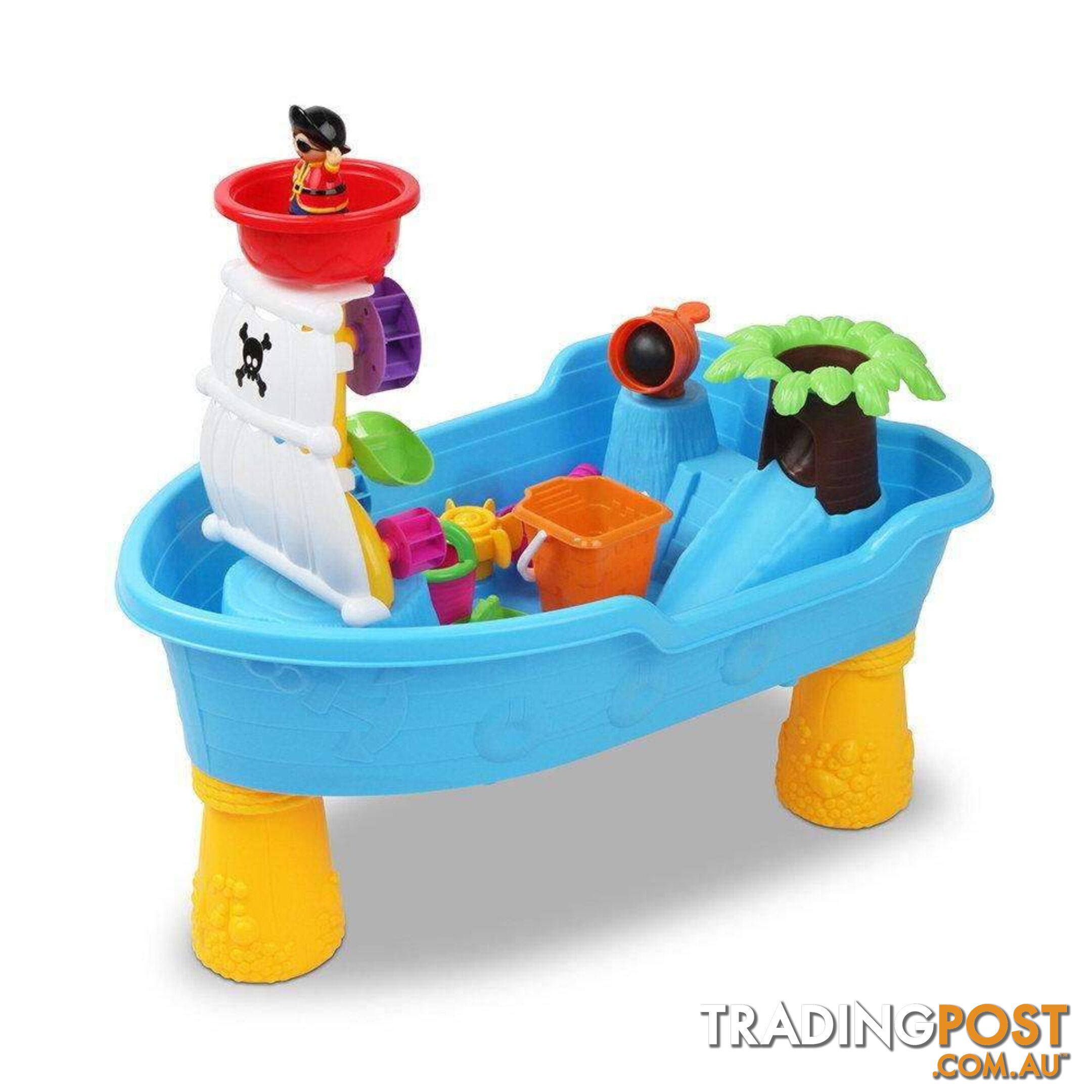 20 Piece Outdoor Kids Pirate Sandpit Toy Set - Blue